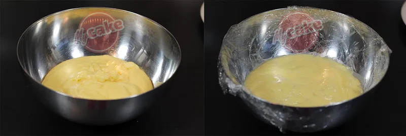 Filmez votre crème pâtissière au contact