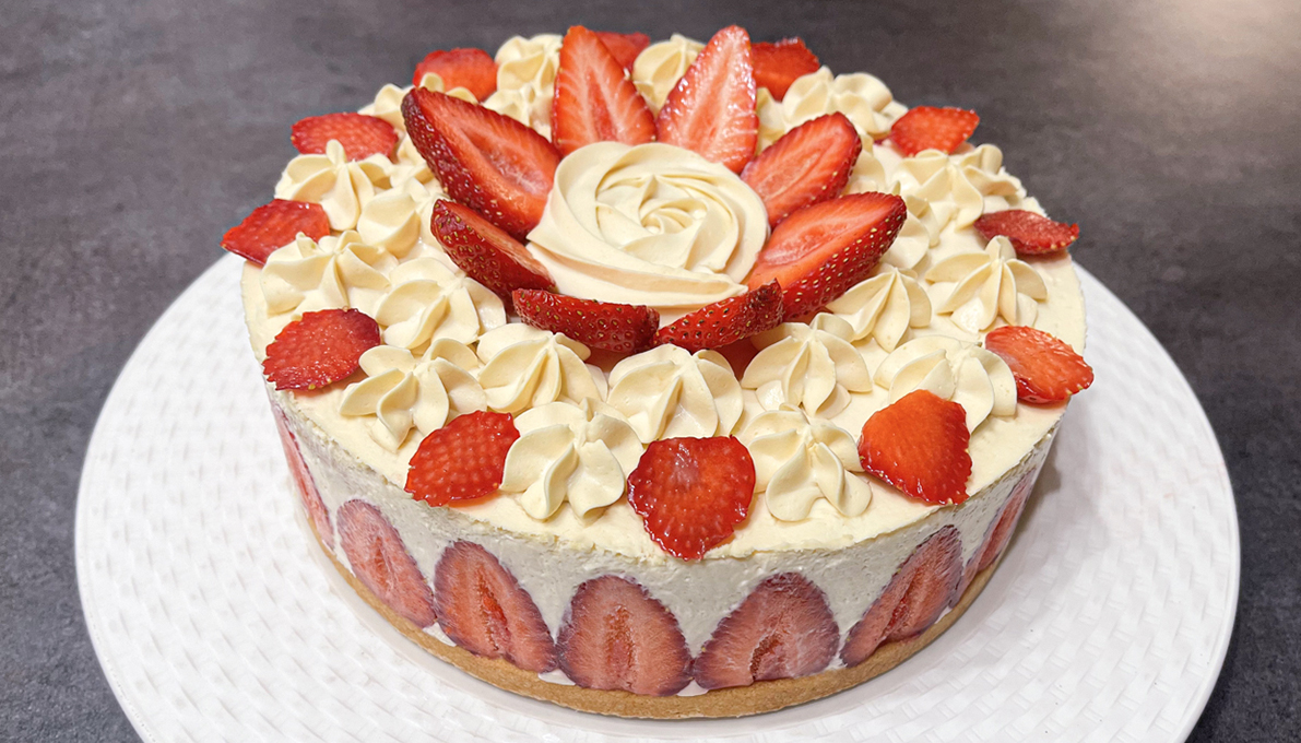 Le Fraisier - Crème diplomate