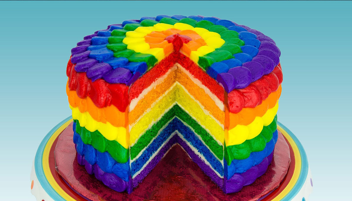 Le Rainbow Cake