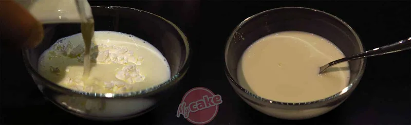 Diluez la maïzena avec le lait