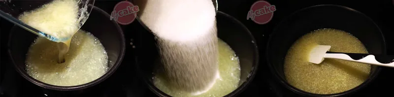 Faites chauffer le jus de citron avec le sucre