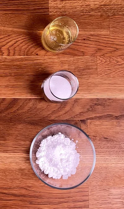 Ingrédients nécessaires pour la meringue française