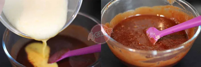 Incorporez les œufs à l'appareil