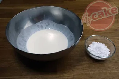 Ingrédients pour la crème chantilly
